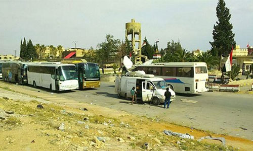 Comienza la salida de terroristas de la población de Al Dumair